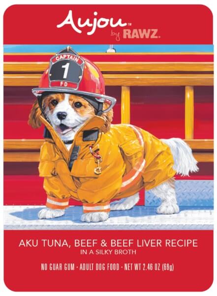 RAWZ Aujou Tuna, Beef, & Beef Liver Pouch 2.46 oz