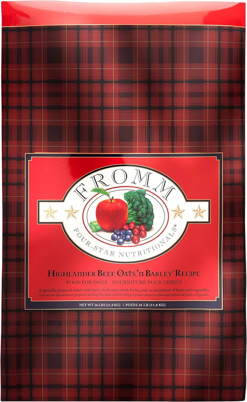 Fromm Four Star Dog Food, Highlander Beef, Oats, 'n Barley Recipe