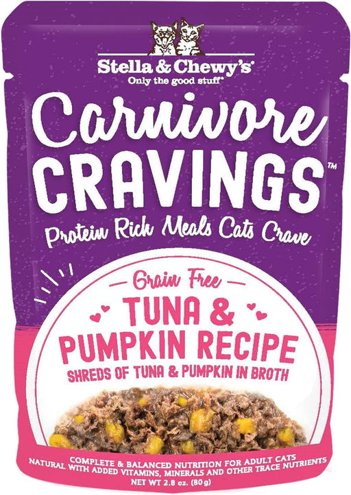 Stella & Chewy's Carnivore Cravings Pouch, Tuna & Pumpkin 2.8 oz