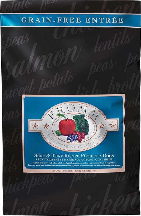 Fromm 4 Star Grain Free Dog Food, Surf and Turf Recipe