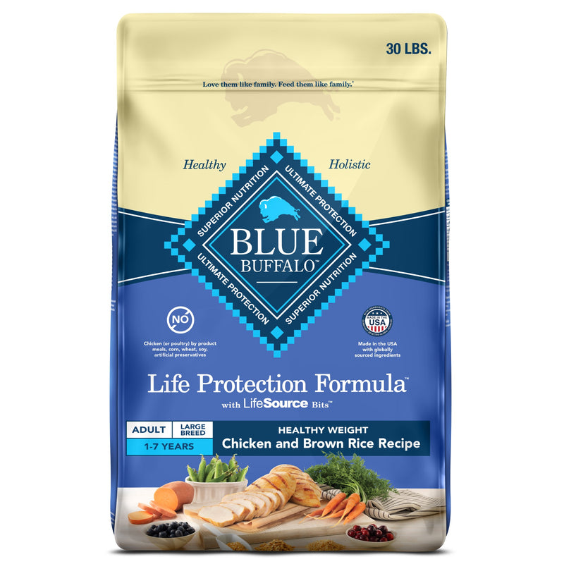 Blue Buffalo Life Protection Adult Chicken and Brown Rice Dry Dog Food 30lb