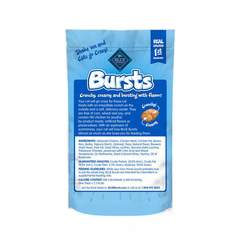Blue Buffalo Bursts Paw Lickin' Chicken Cat Treats, 2.0oz