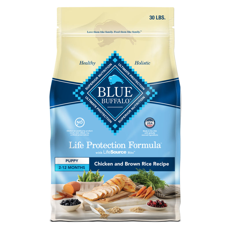 Blue Buffalo Life Protection Puppy Chicken and Brown Rice Dry Dog Food 30lb