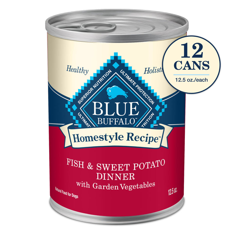 Blue Buffalo Homestyle Recipe Fish and Sweet Potato Dinner with Garden Vegetables