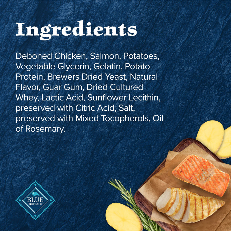 Blue Wilderness Chicken & Salmon Recipe Soft & Moist Cat Treats 2oz