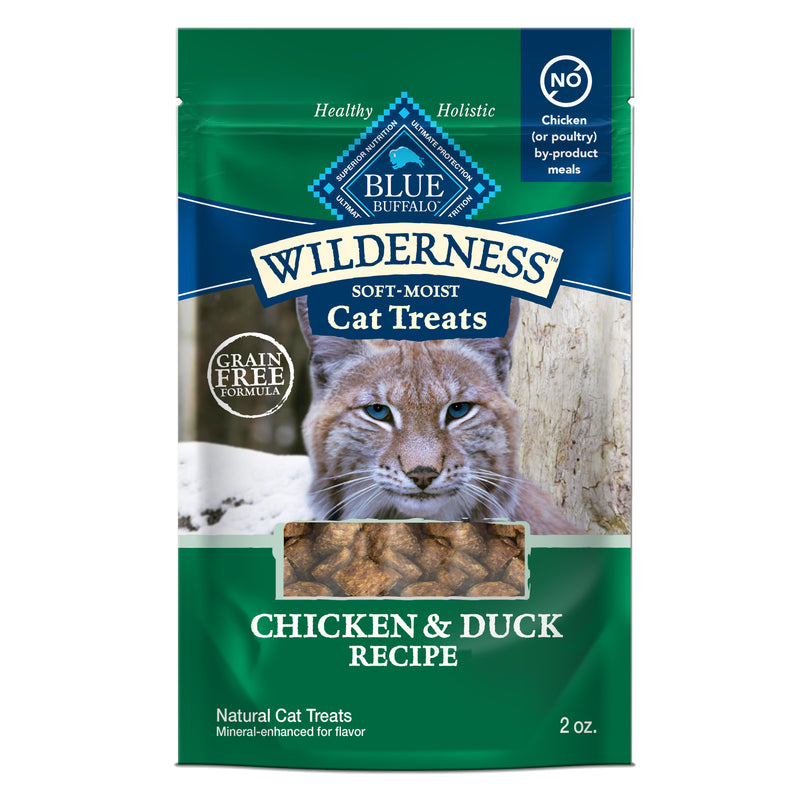 Blue Wilderness Chicken & Duck Recipe Soft & Moist Cat Treats 2oz