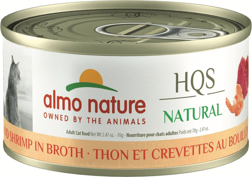 Almo Nature Natural Wet Cat Food, Tuna & Shrimp in Broth 2.47 oz