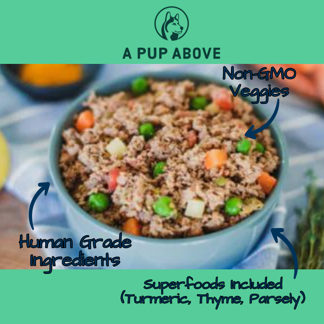 A Pup Above dog food with human ingredients