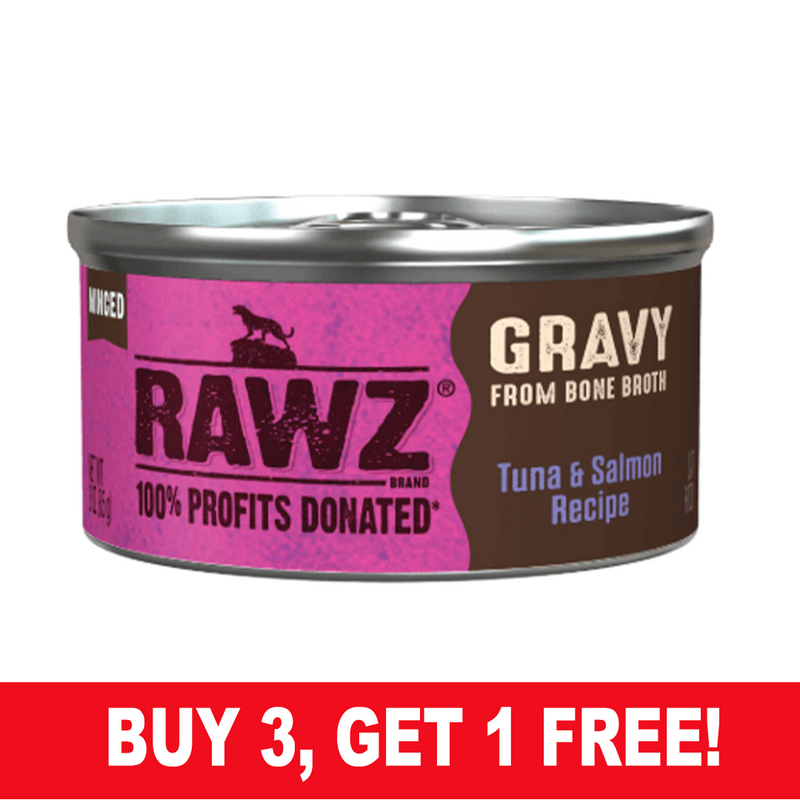Rawz Gravy Tuna & Salmon Cat Food, 3oz