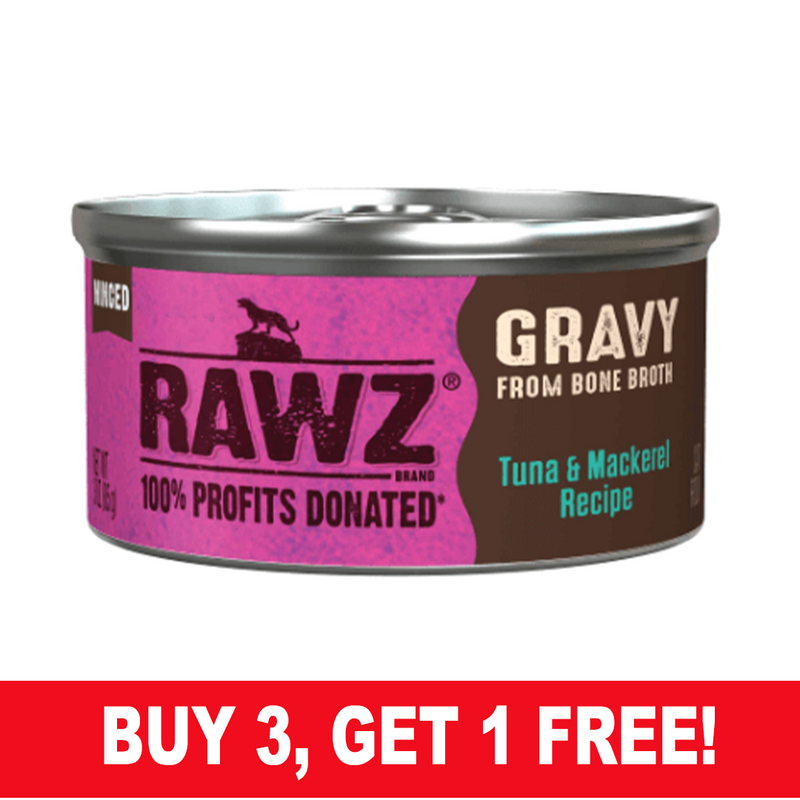 Rawz Gravy Tuna & Mackerel Cat Food, 3oz