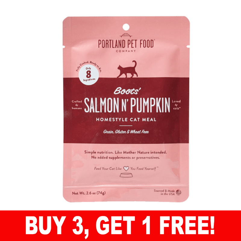 Portland Pet Food - Boots' Salmon & Pumpkin Homestyle Cat Meal 2.6oz
