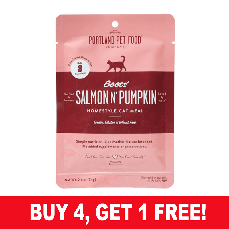 Portland Pet Food - Boots' Salmon & Pumpkin Homestyle Cat Meal 2.6oz