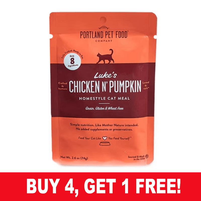 Portland Pet Food - Luke's Chicken & Pumpkin Homestyle Cat Meal 2.6oz