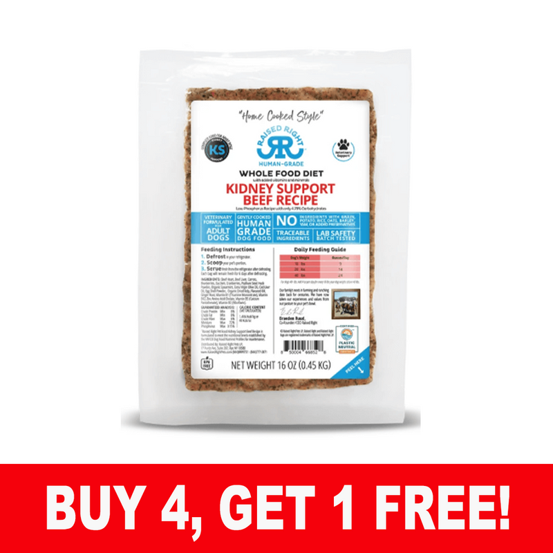 Raised Right Kidney Support Beef Recipe, 16 oz