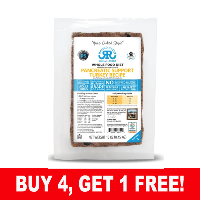 Raised Right Pancreatic Support Turkey Recipe, 16 oz