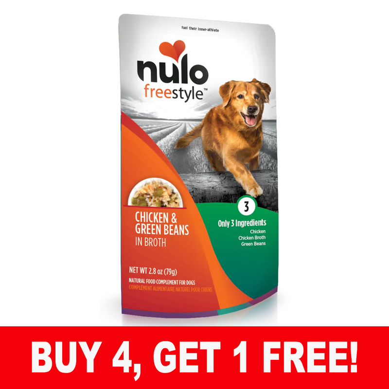 Nulo FreeStyle Chicken & Green Beans in Broth Pouch 2.8 oz