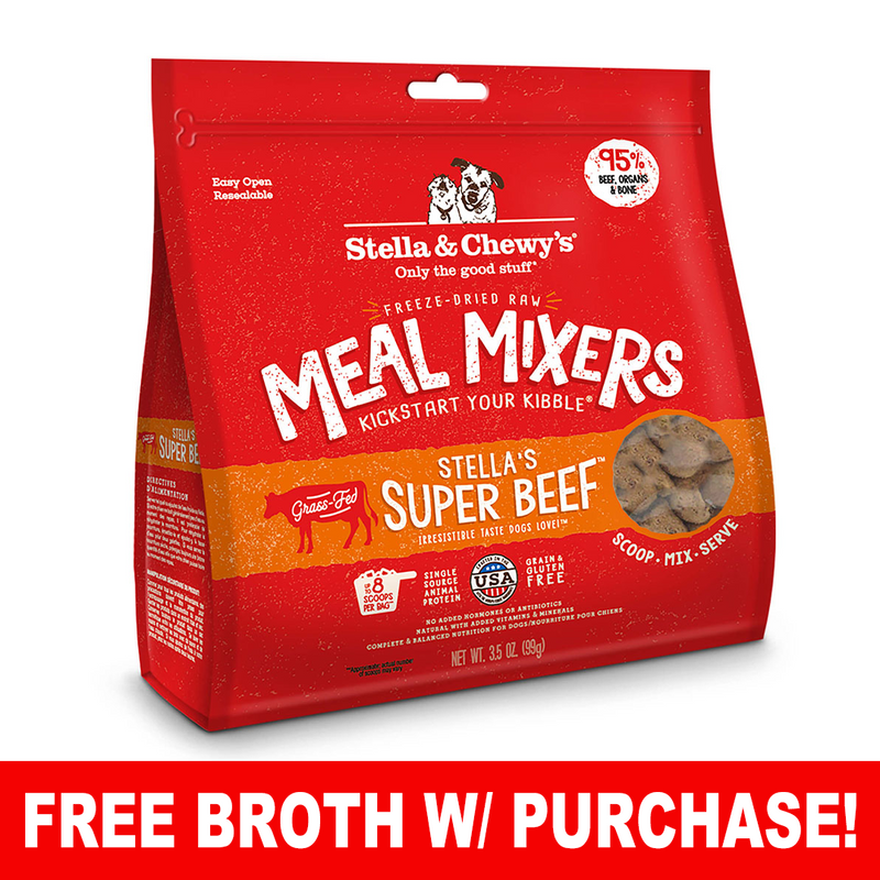 Stella & Chewys Super Beef Freeze-Dried Meal Mixer Dog Food