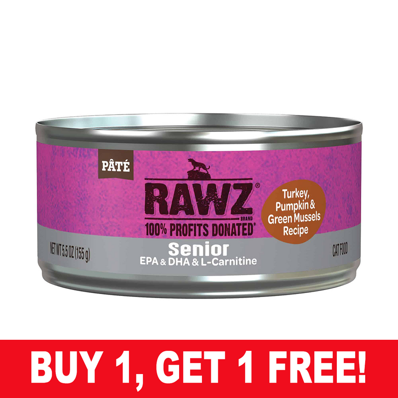 Rawz Senior Wet Cat Food: Turkey Recipe