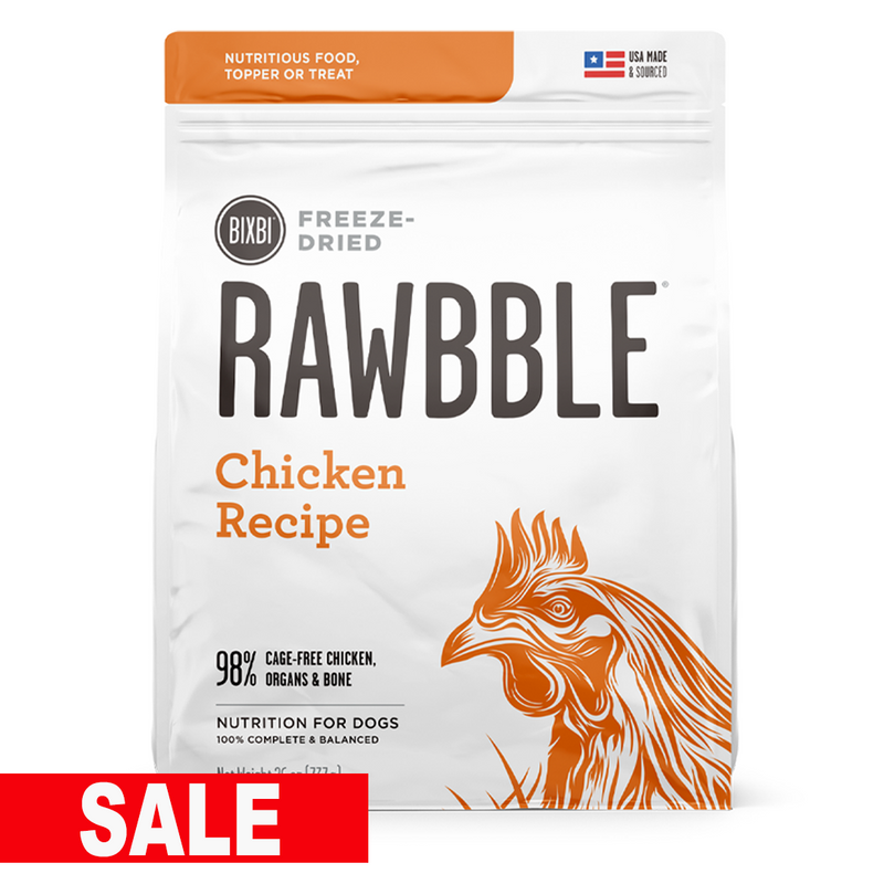 Bixbi Rawbble Freeze-Dried Dog Food, Chicken Recipe