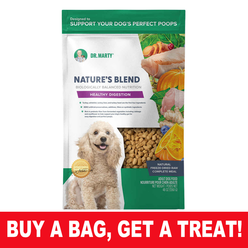Dr Marty Nature's Blend Freeze-Dried Raw Dog Food - Healthy Digestion