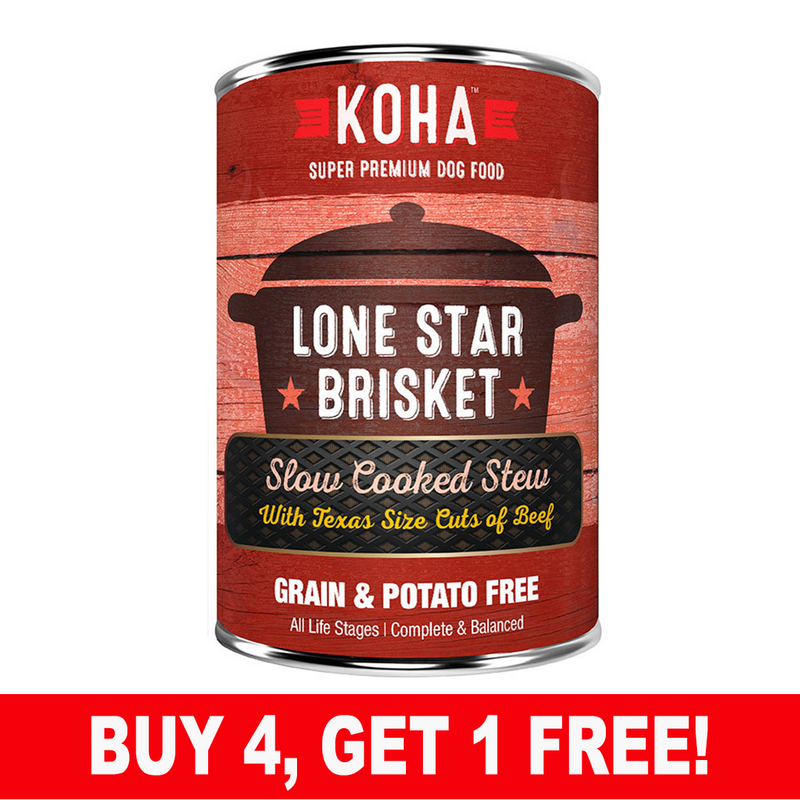 Koha Dog Can Lone Star Brisket Beef 12.7oz
