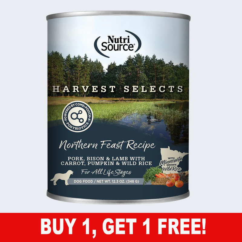 NutriSource - HARVEST SELECTS NORTHERN FEAST Formula - SINGLE Dog Can, 12.3Oz