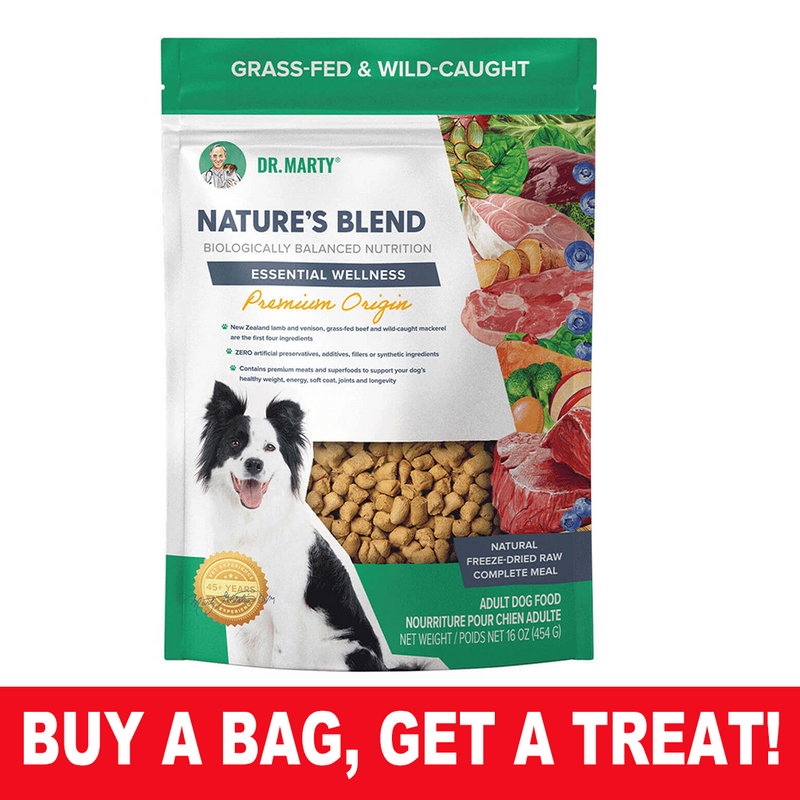 Dr. Marty Nature's Blend, Premium Origin, Freeze-Dried Raw Dog Food