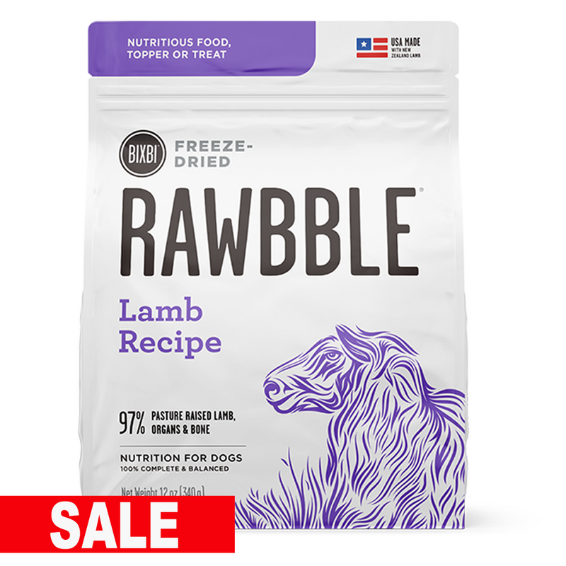 Bixbi Rawbble Freeze-Dried Dog Food, Lamb Recipe
