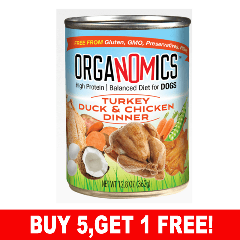 OrgaNOMics Turkey, Duck and Chicken Dinner for Dogs, 12.5oz — Jake's ...