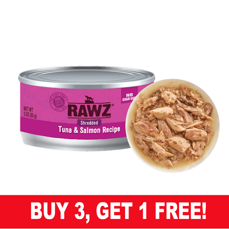 RAWZ Shredded Tuna & Salmon Wet Cat Food