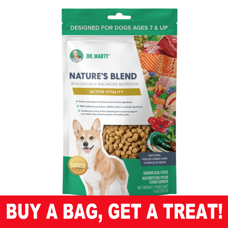 Dr. Marty Nature's Blend Active Vitality Senior Premium Freeze-Dried Raw Dog Food