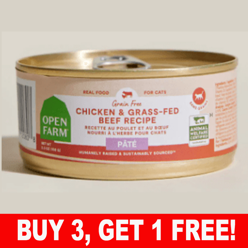 Open Farm Harvest Chicken &Grass-Fed Beef Pâté for Cats