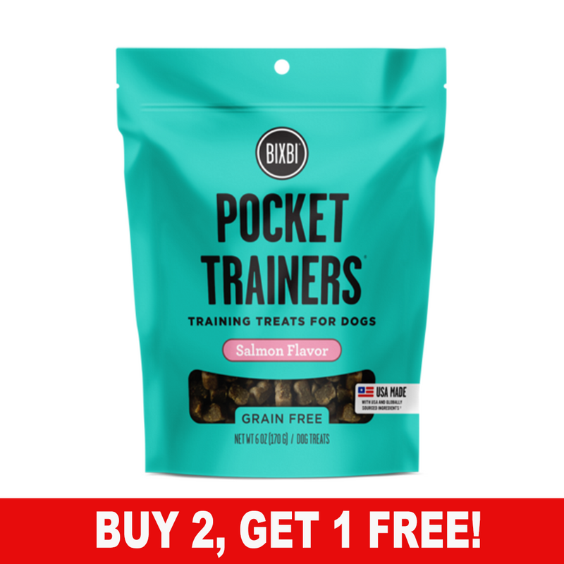 BIXBI - Pocket Trainers Salmon Flavor - SINGLE Dog Treats, 6oz