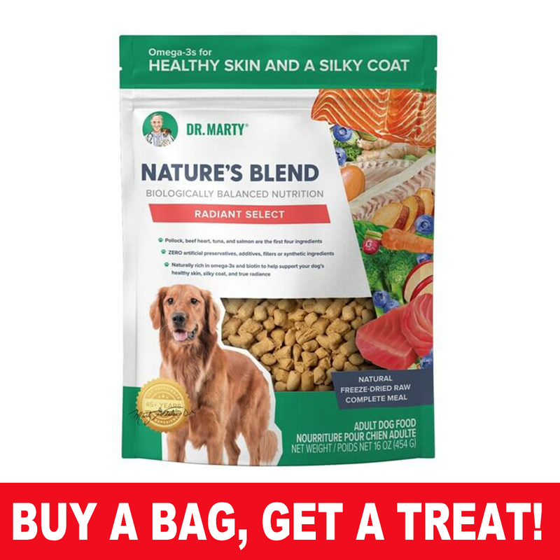 Dr. Marty Nature's Blend, Radiant Select, Freeze-Dried Raw Dog Food