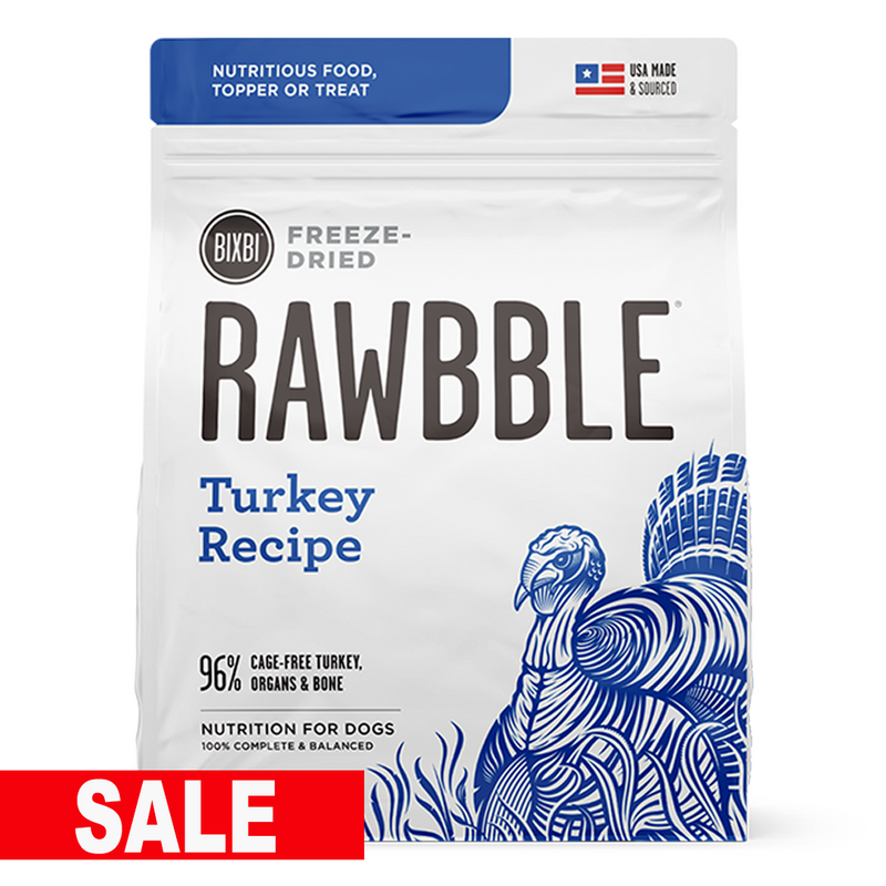 Bixbi Rawbble Freeze-Dried Dog Food, Turkey Recipe