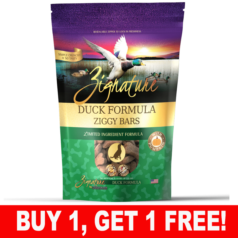 Zignature Ziggy Bars Treat, Duck Formula, 12 oz