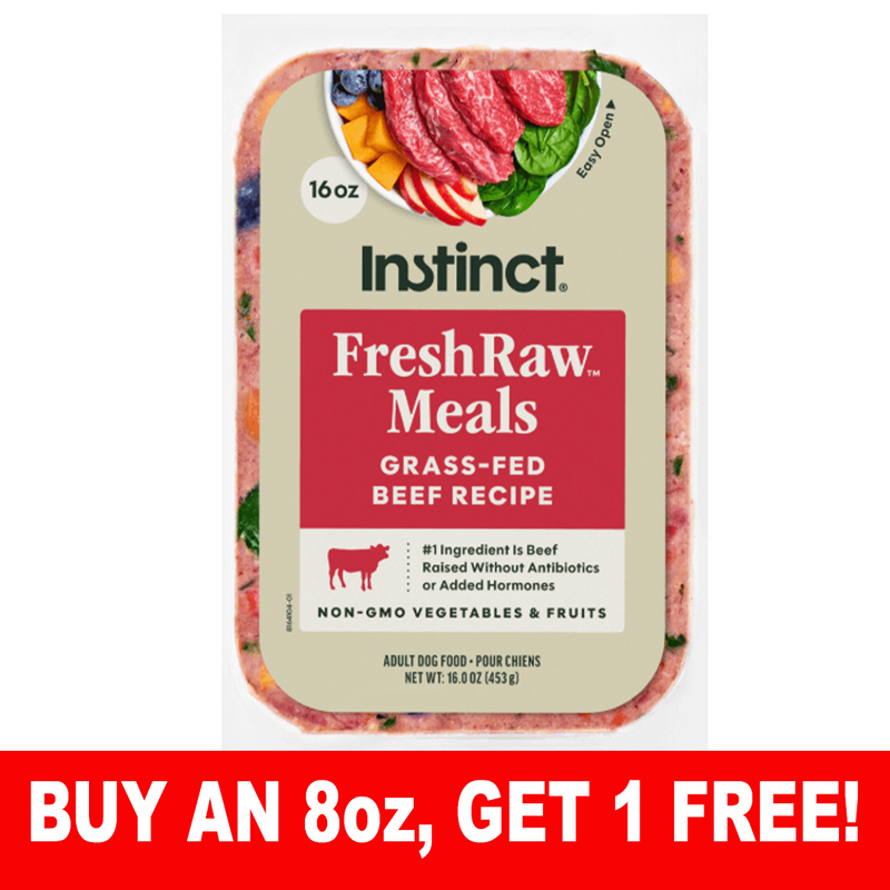 Instinct FreshRaw Meals Grass-Fed Beef Recipe for Dogs
