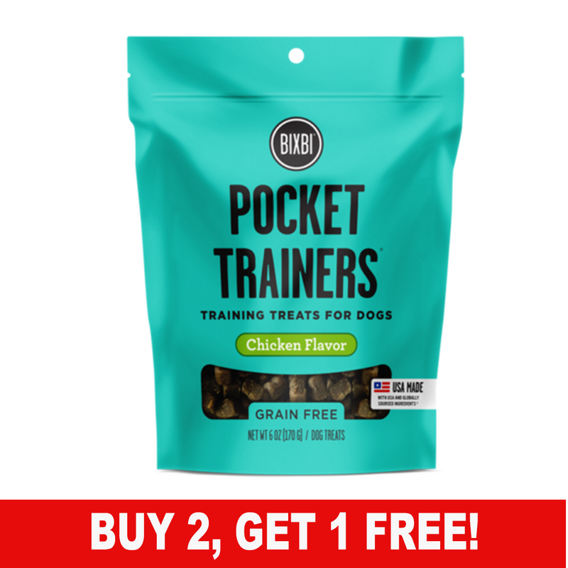 BIXBI - Pocket Trainers Chicken Flavor - SINGLE Dog Treats, 6oz