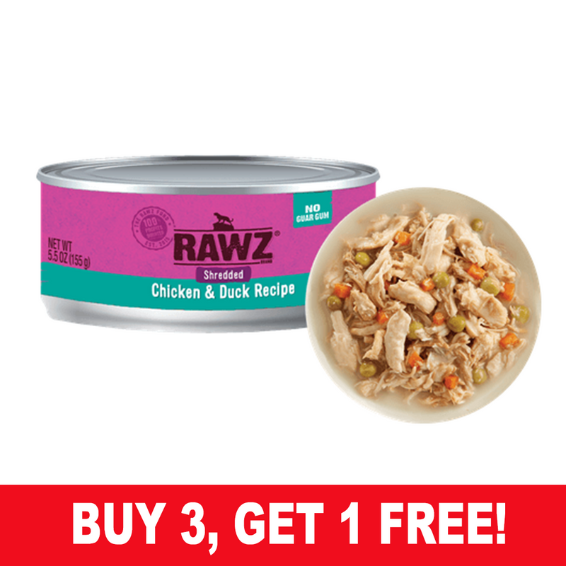 RAWZ Shredded Chicken & Duck Wet Cat Food