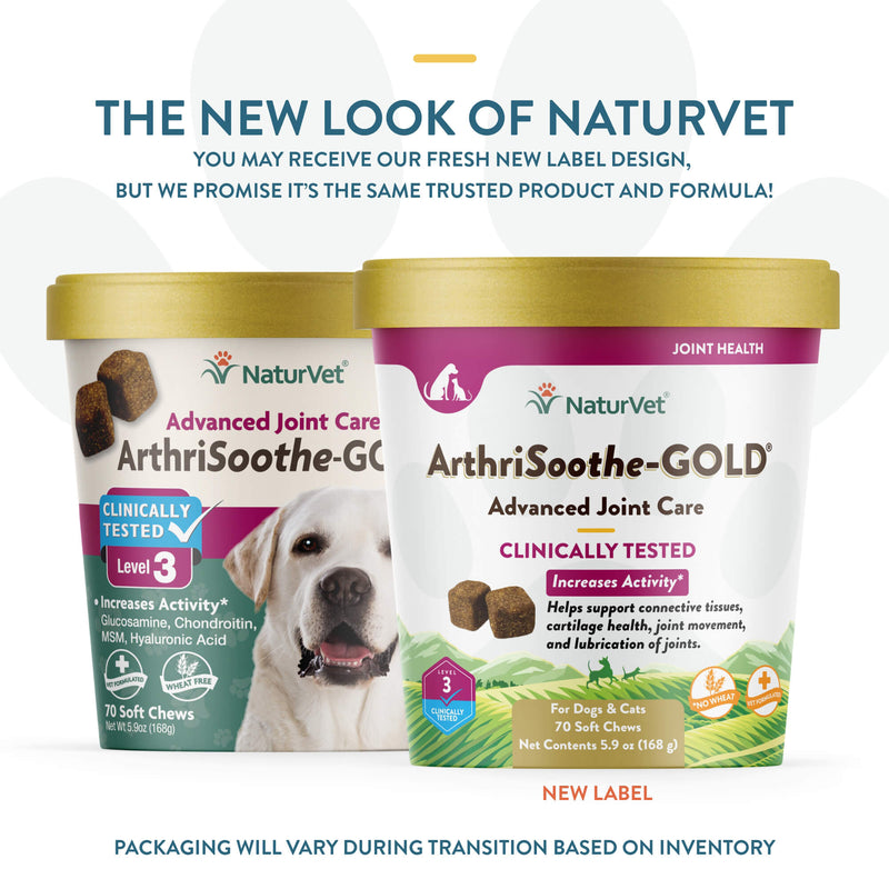 NaturVet Advanced Arthrisoothe-Gold 70ct