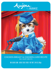 RAWZ Aujou Chicken Breast & Chicken Liver Pouch 2.46 oz