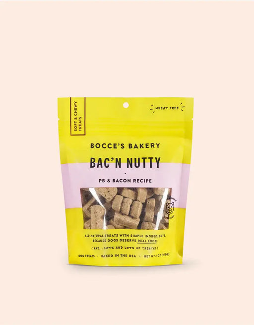 Bac'N Nutty Soft & Chewy Dog Treats, 6 oz