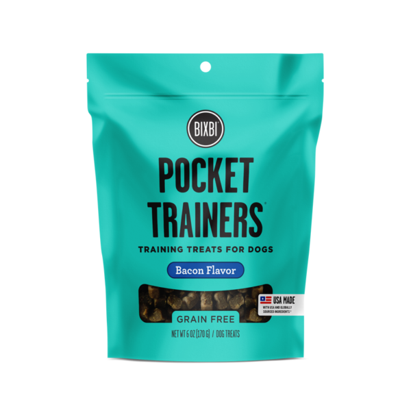 BIXBI - Pocket Trainers Bacon Flavor - SINGLE Dog Treats, 6oz