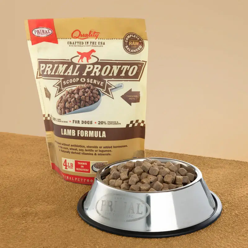 Primal Dog Frozen Pronto, Lamb 4 lbs