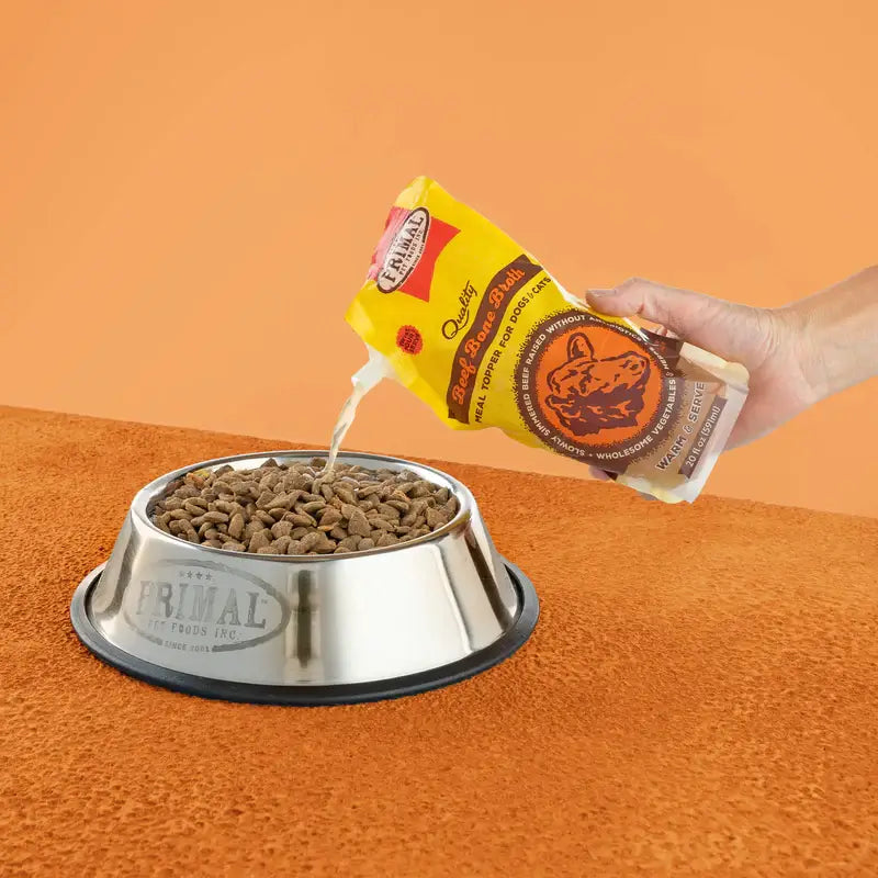 Primal Frozen Beef Bone Broth 20 oz Food Topper