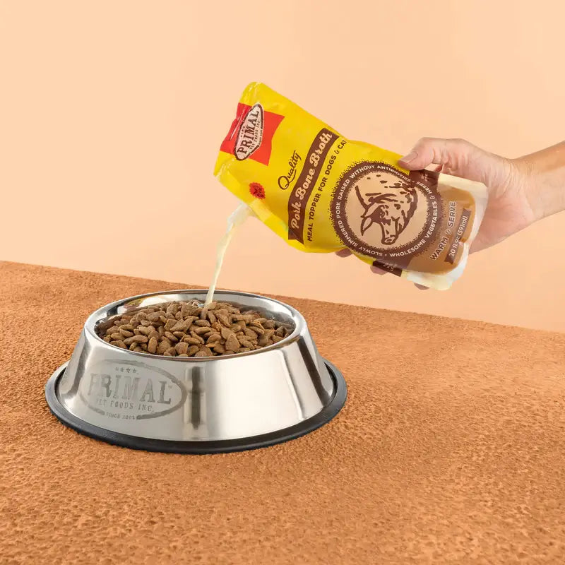 Primal Frozen Pork Bone Broth 20 oz Food Topper