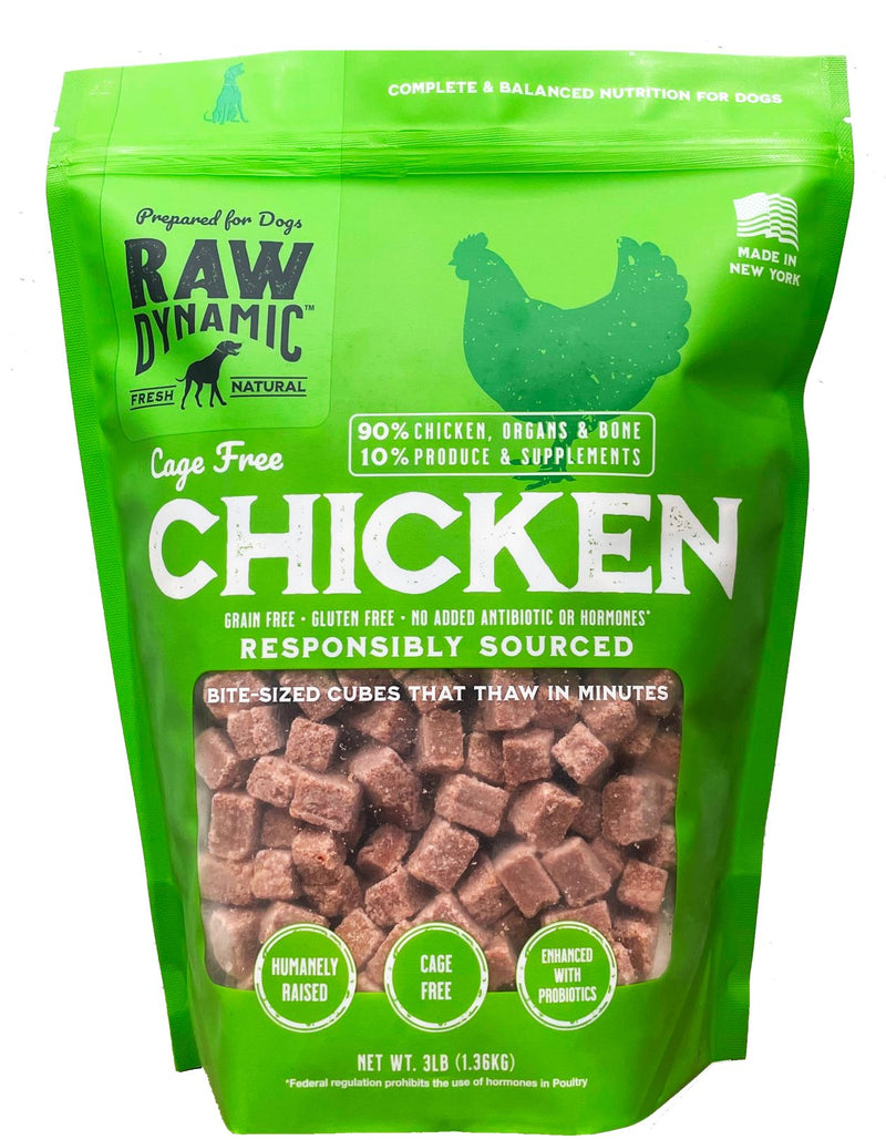 Raw Dynamic Frozen Dog Food, Chicken