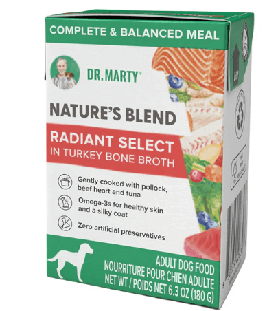 Dr. Marty Nature's Blend Radiant Select in Turkey Bone Broth Wet Food 6.3 oz