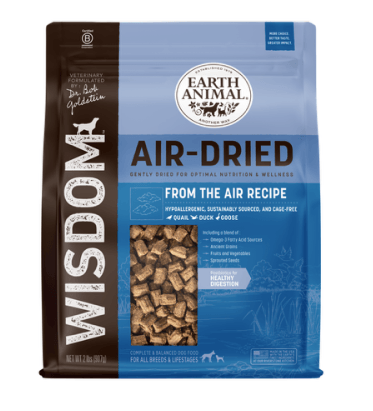 Earth Animal - Wisdom Air Dried - FROM THE AIR - Air-Dried Dog Food, 8lb