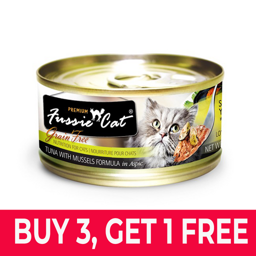 Fussie Cat Premium Tuna and Mussels Canned Cat Food